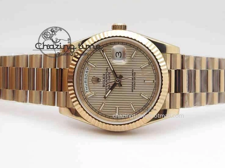 RG Best RG 228239 40mm Edition Day-Date RG Bracelet Dial Noob 1:1 President On A3255 0404